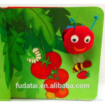 FDT customized kids colorful story board book with toy